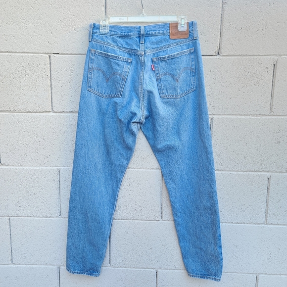Levi’s | Wedgie Icon in Athens Pushed High Rise Slim Straight Jeans Size 28 - Picture 7 of 11